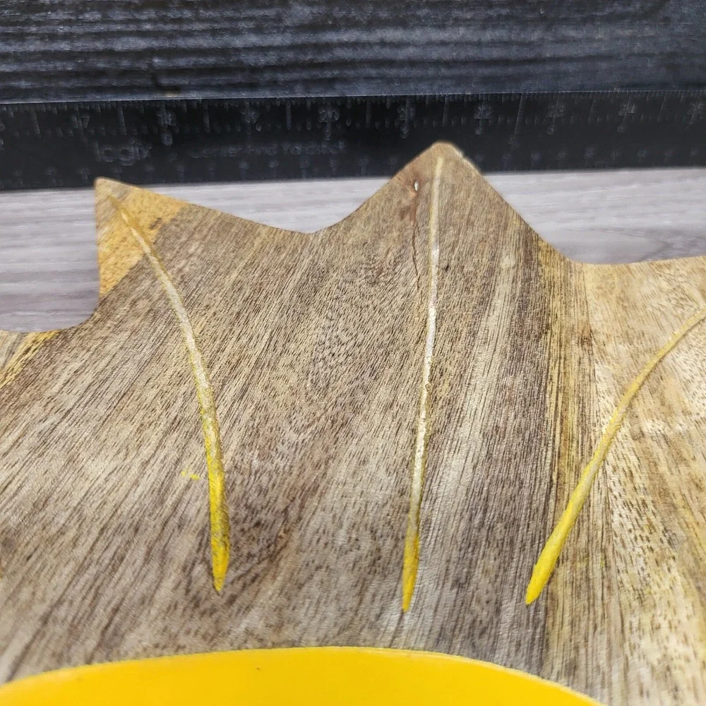 Pineapple Fruit Tray Wooden With Thee‎ Compartments